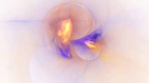 light energy ascension science watercolor peach and blue light abstract image